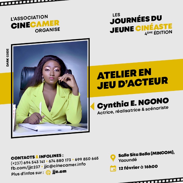 Atelier jeu d'acteur avec Cynthia Elizabeth Ngon