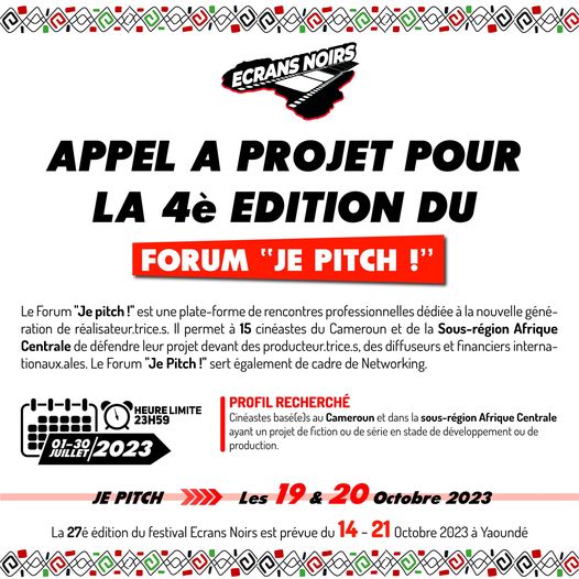 Forum je pitch appel à projet 23